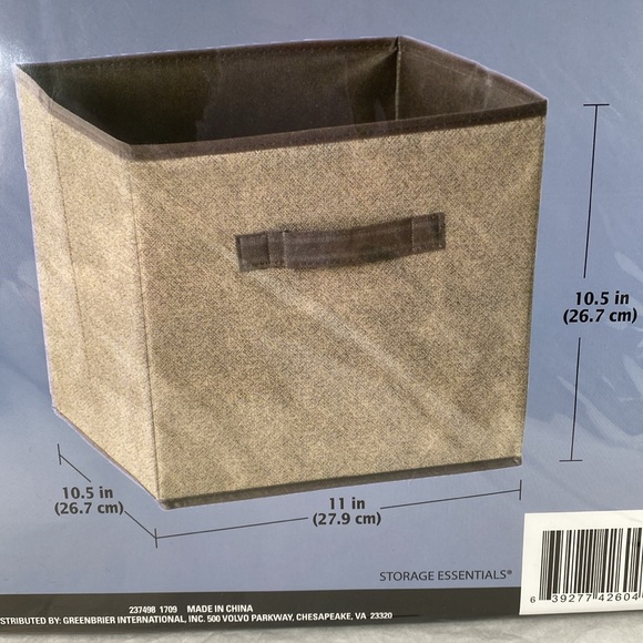 Set of TWO Collapsible storage containers. 11 x 10.5 x 10.5” NEW - Picture 3 of 3